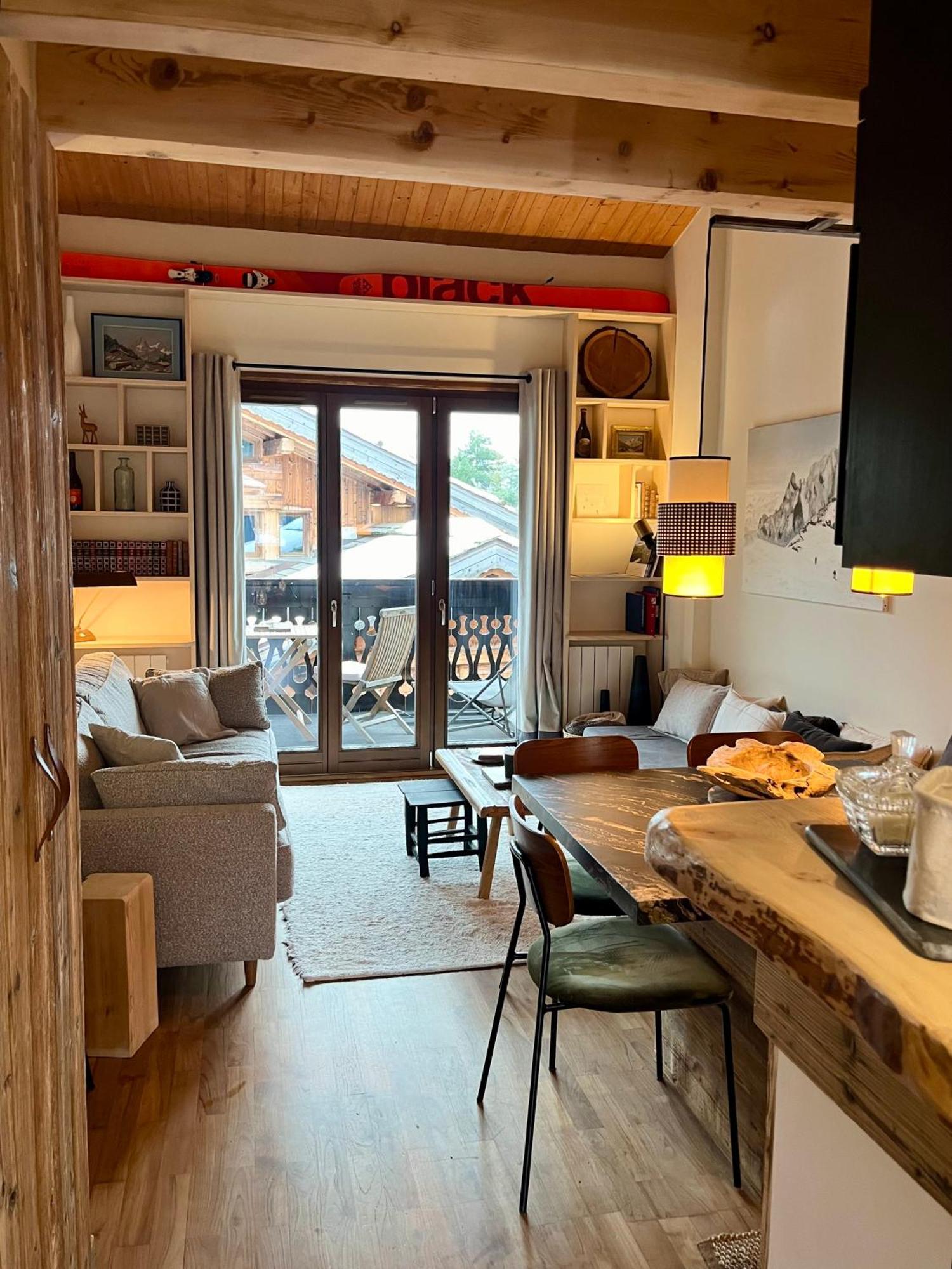 Appartement Ensoleille Aux Tines, Vue Massif Chamonix Ngoại thất bức ảnh