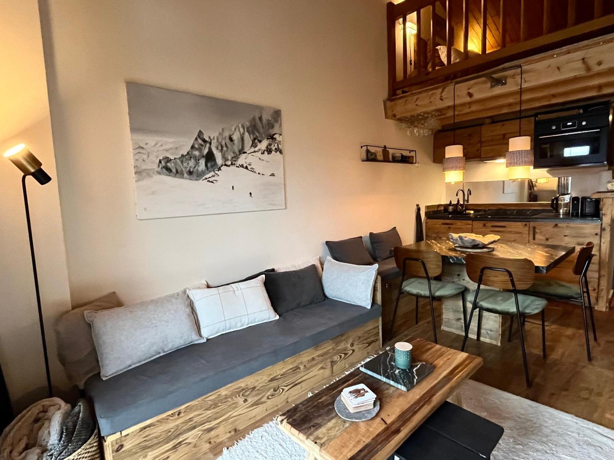 Appartement Ensoleille Aux Tines, Vue Massif Chamonix Ngoại thất bức ảnh